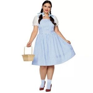 Wizard of Oz Dorothy adult costume M Halloween wicked party themed birthday girl